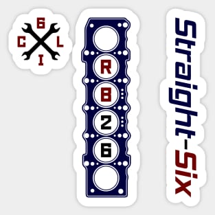 RB26 Straight Six Engine Sticker